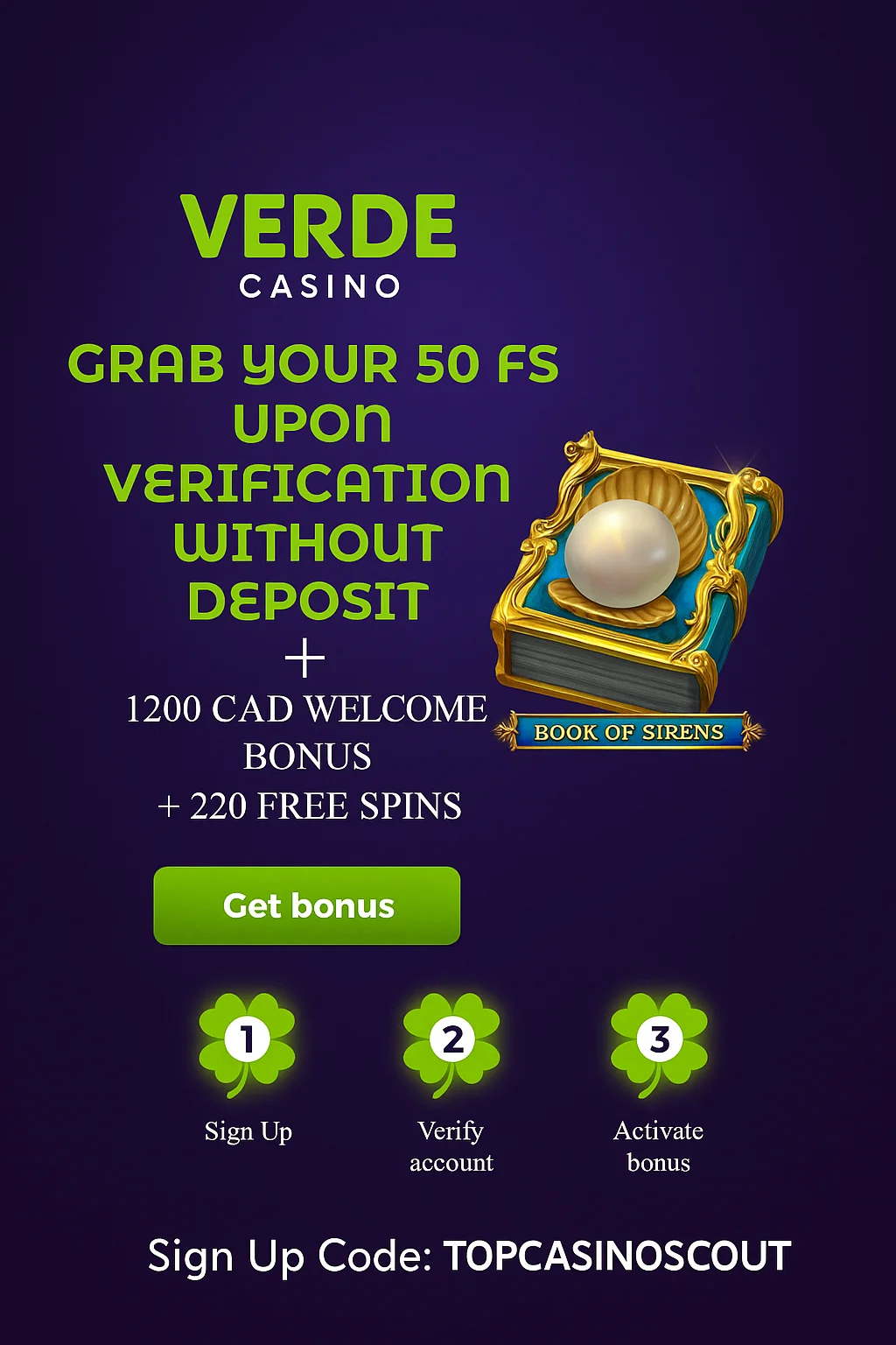 VerdeCasino Canada welcome bonus