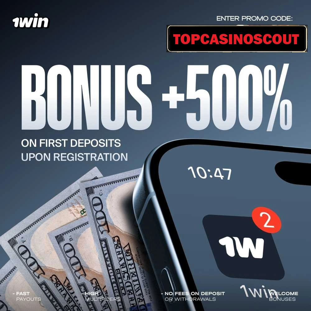 1win casino bonus code promotion banner