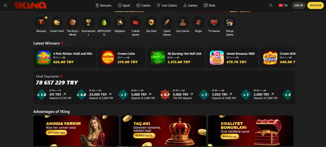 1king games lobby