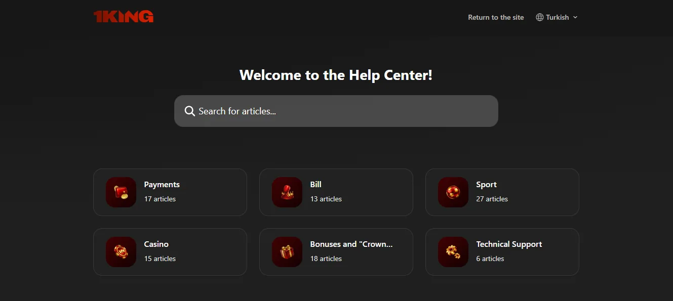 1king live chat support