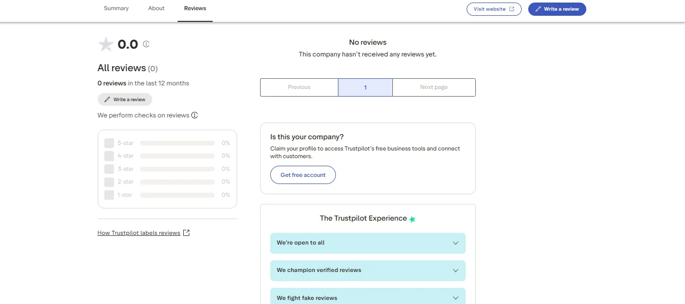 1king Trustpilot feedback