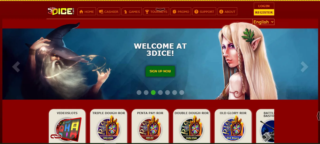 3Dice homepage