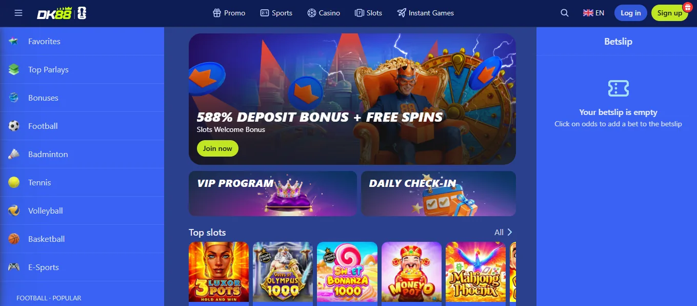 Screenshot of Dashking88's welcome bonus offer