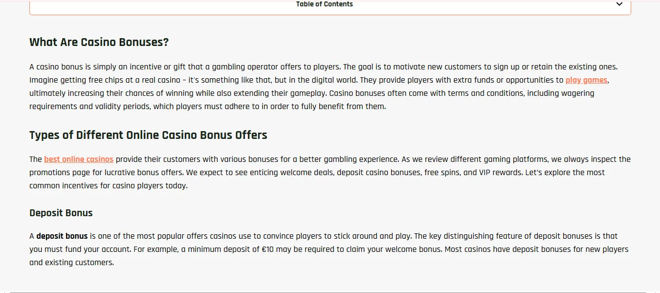 Screenshot of Bambet's bonus terms and wagering requirements