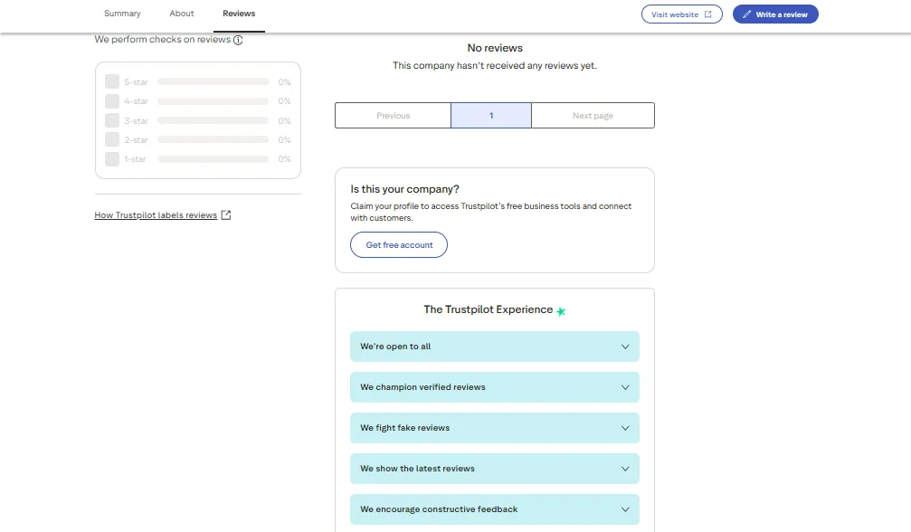 Screenshot of Jack Casino Ohio's negative Trustpilot review