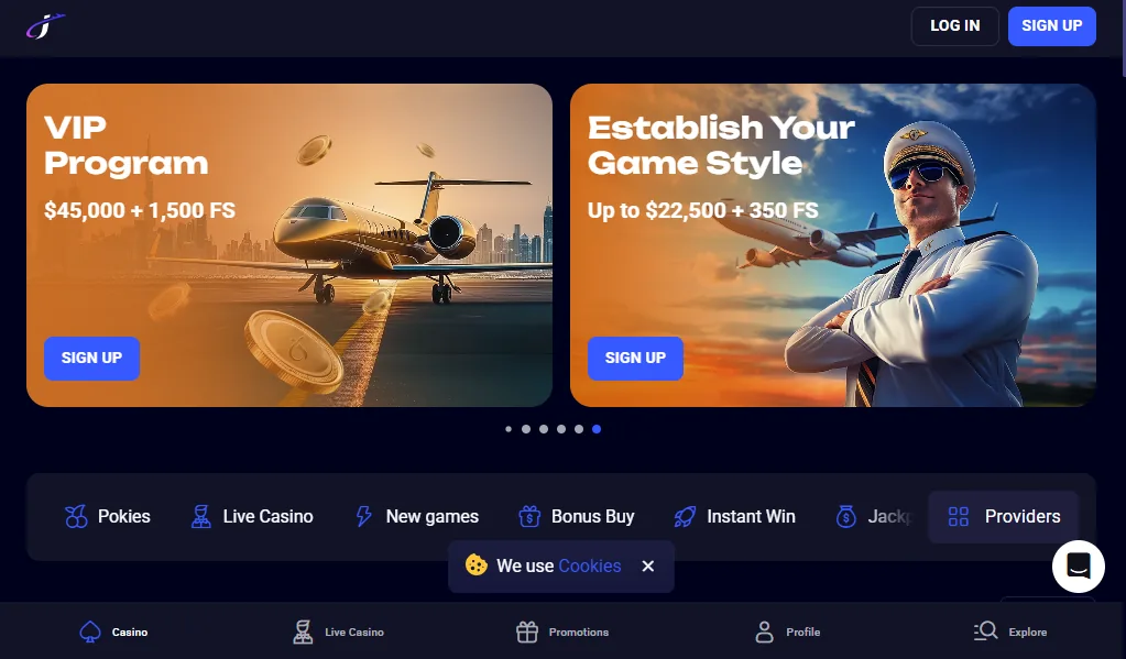 Screenshot of Jet4Bet's welcome bonus offer