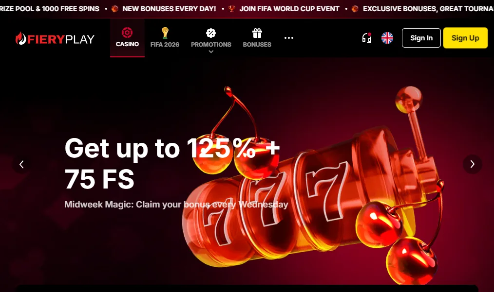 Screenshot of VulkanSpiele's homepage